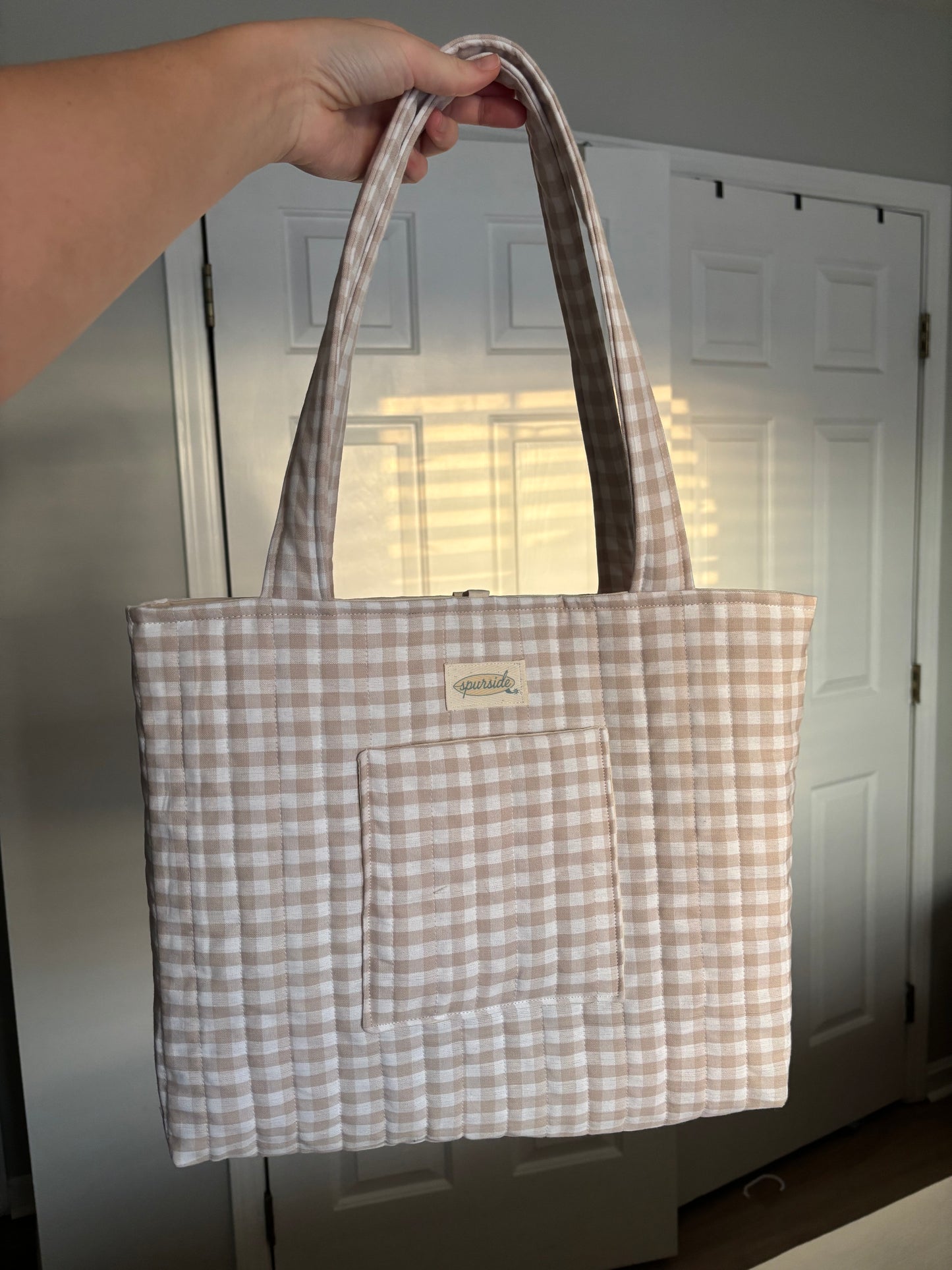 The Saddle Check Tote