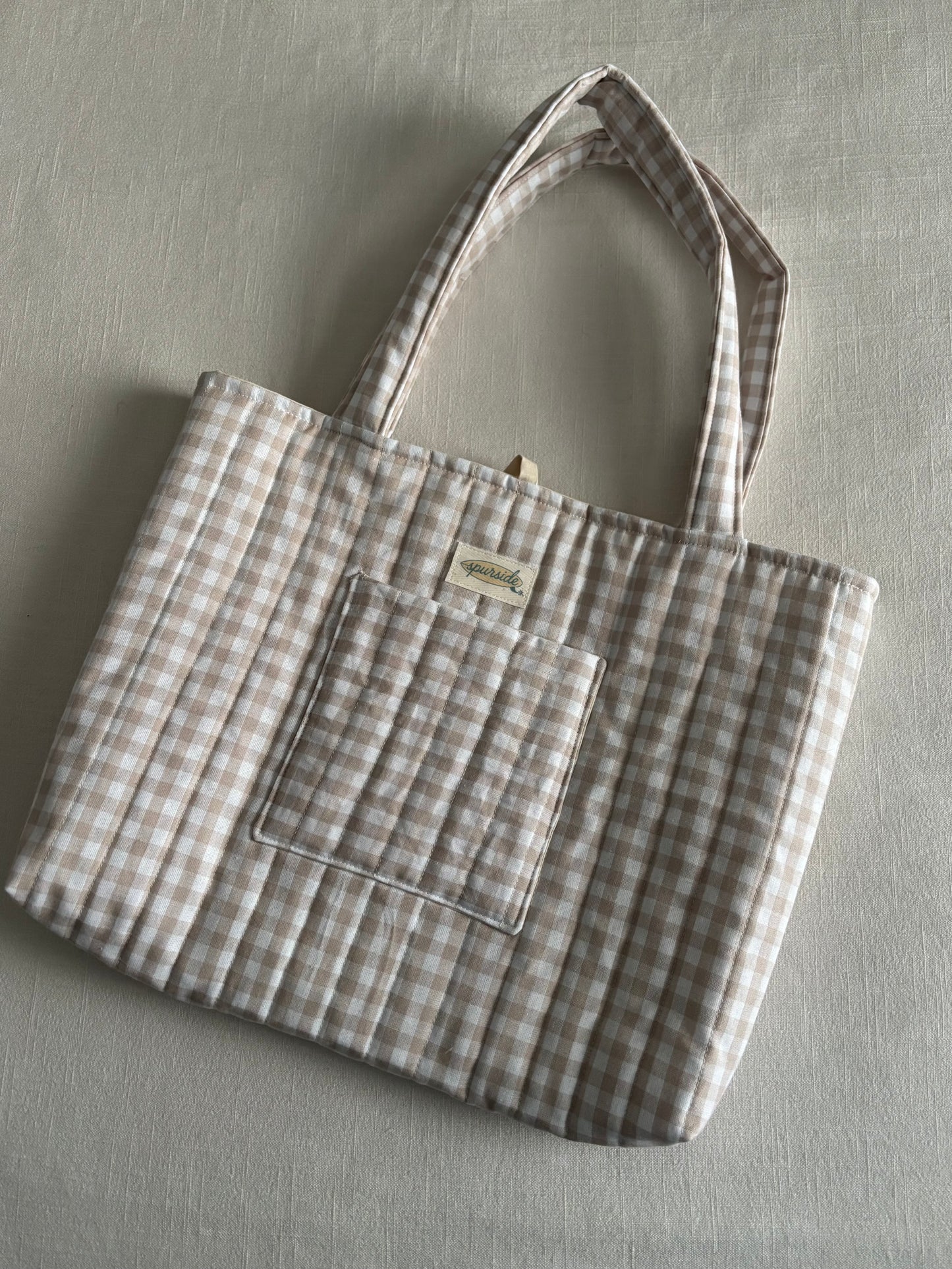 The Saddle Check Tote