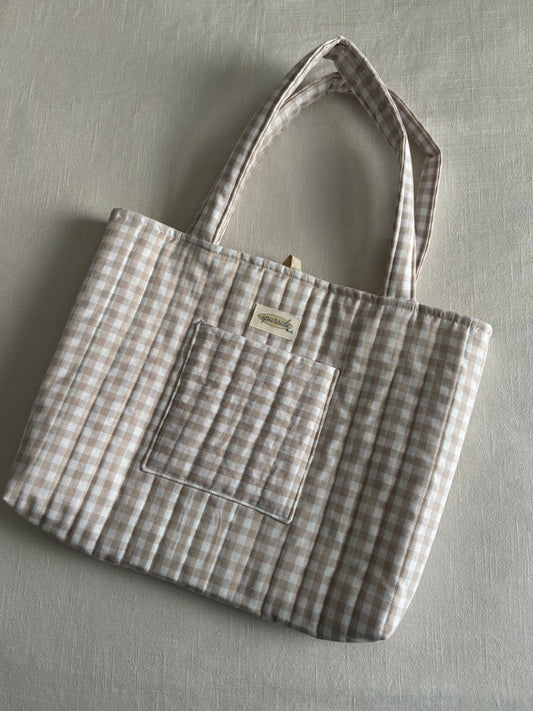 The Saddle Check Tote