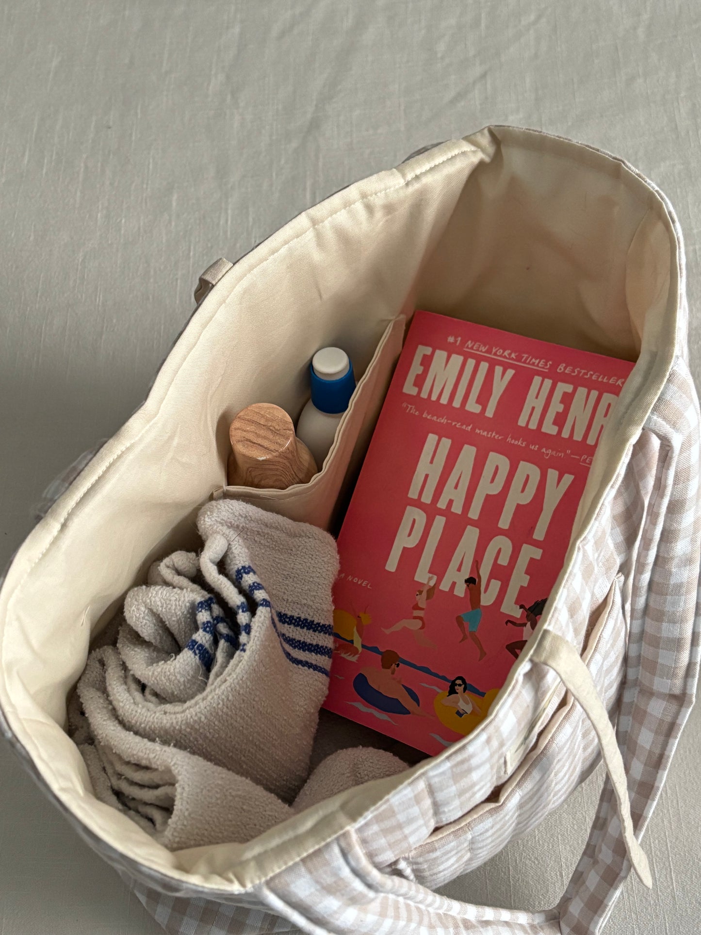 The Saddle Check Tote